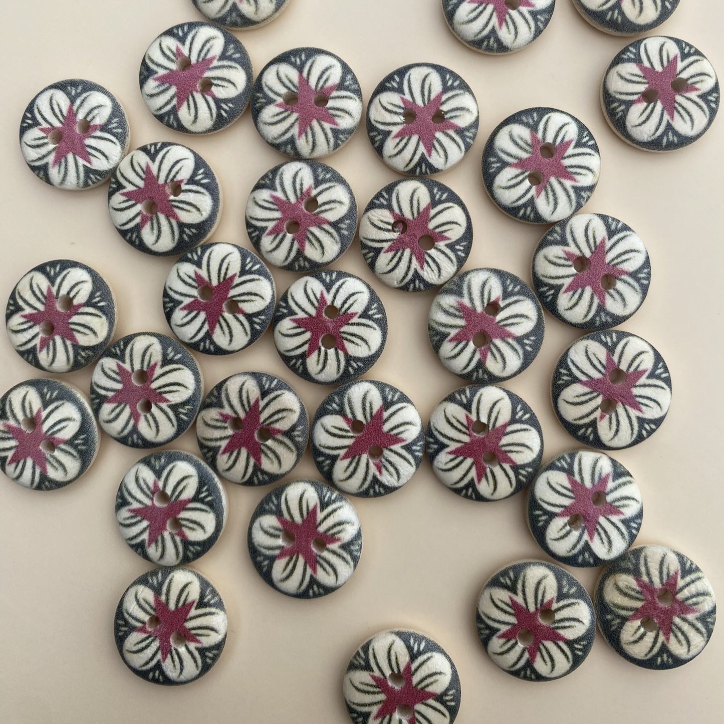 Green flowers - pack of 25
