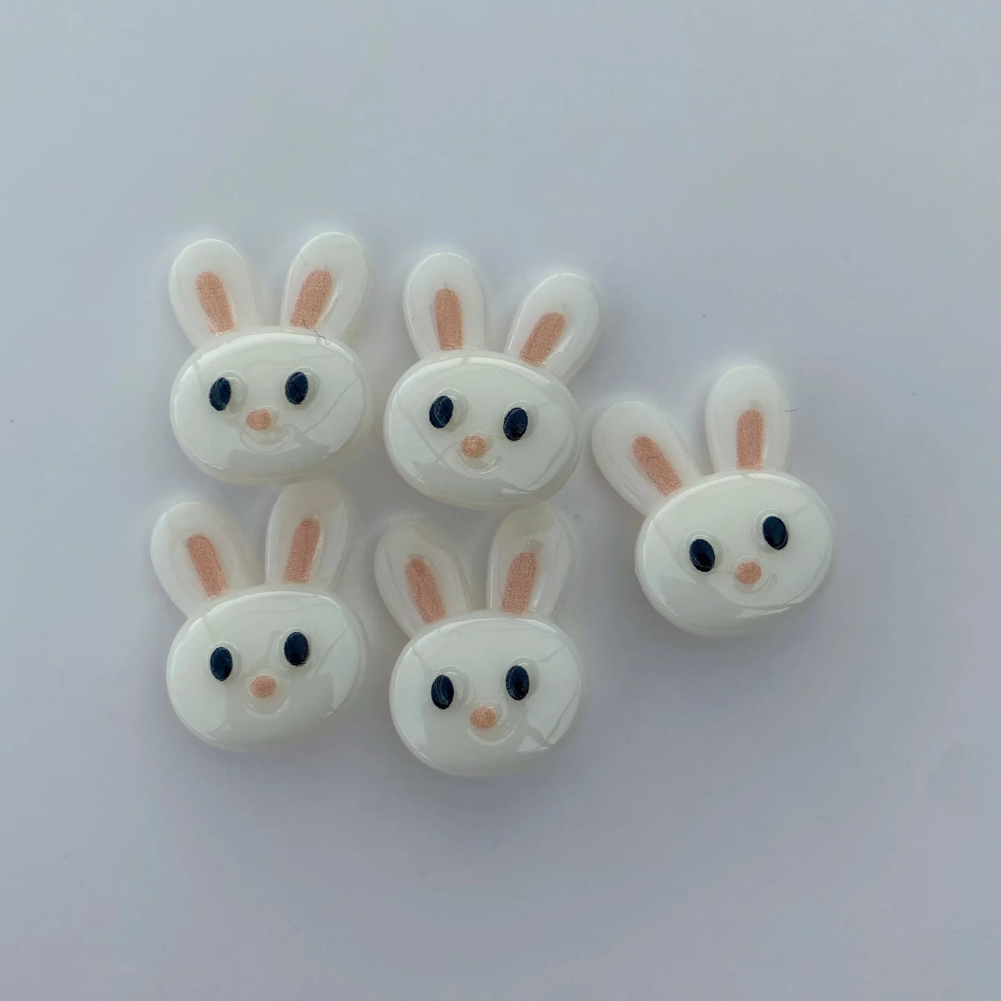 Bunny buttons - pack of 5 - Nana Anna NZ