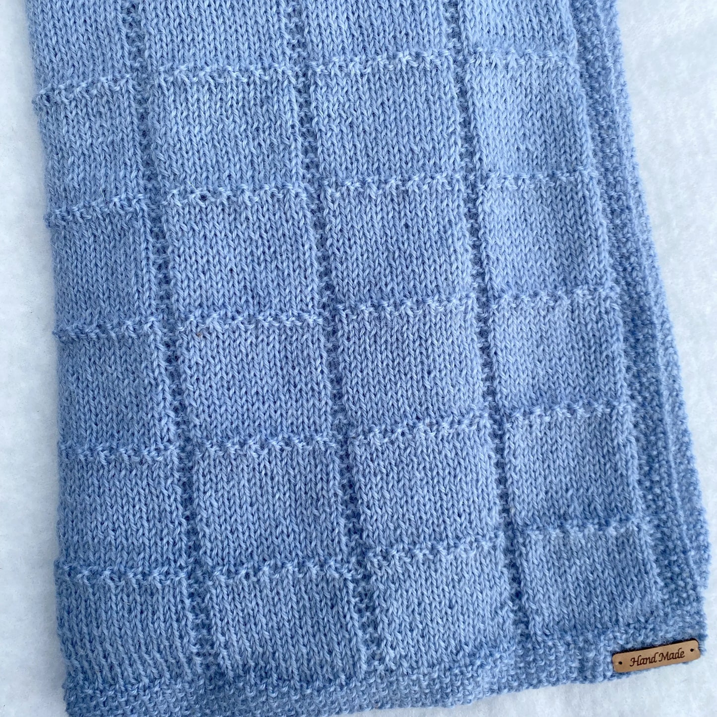 "Sweet Dreams" hand knit baby cot blanket - Nana Anna NZ