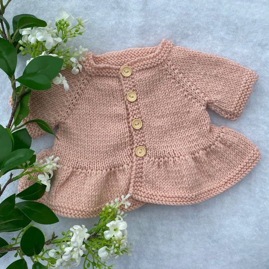 "Eliza" merino baby jacket - Nana Anna NZ