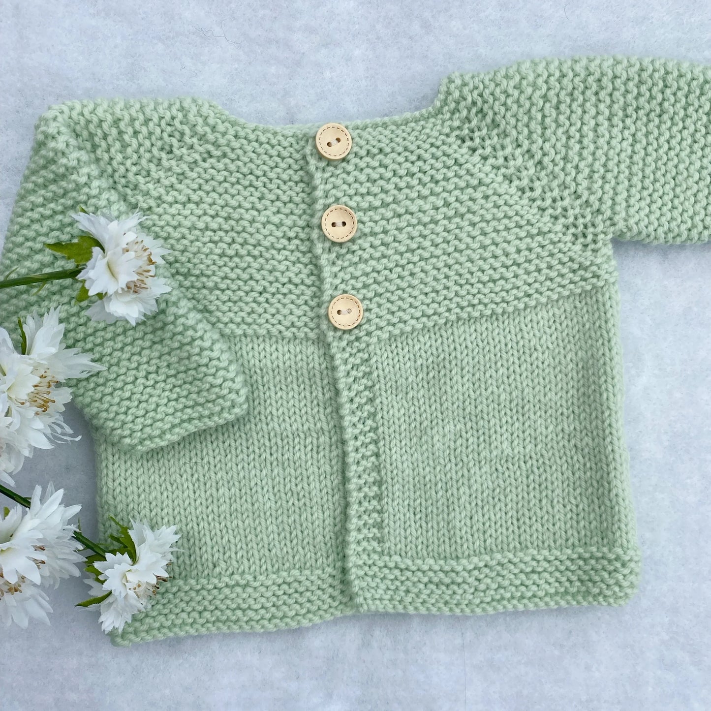 "Daffodils" merino cardigan - Nana Anna NZ