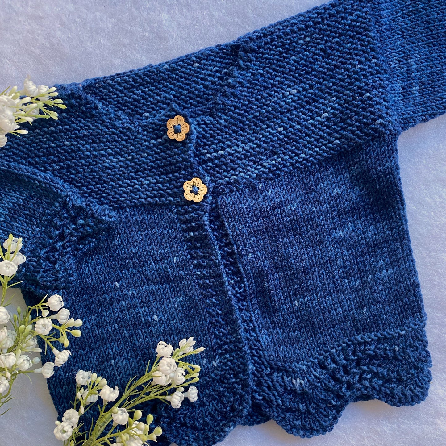 "Millie" hand knit merino cardigan