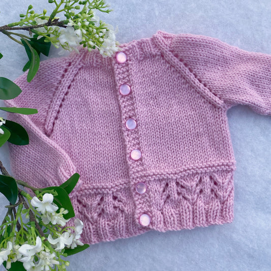 "Luca" hand knit merino baby cardigan