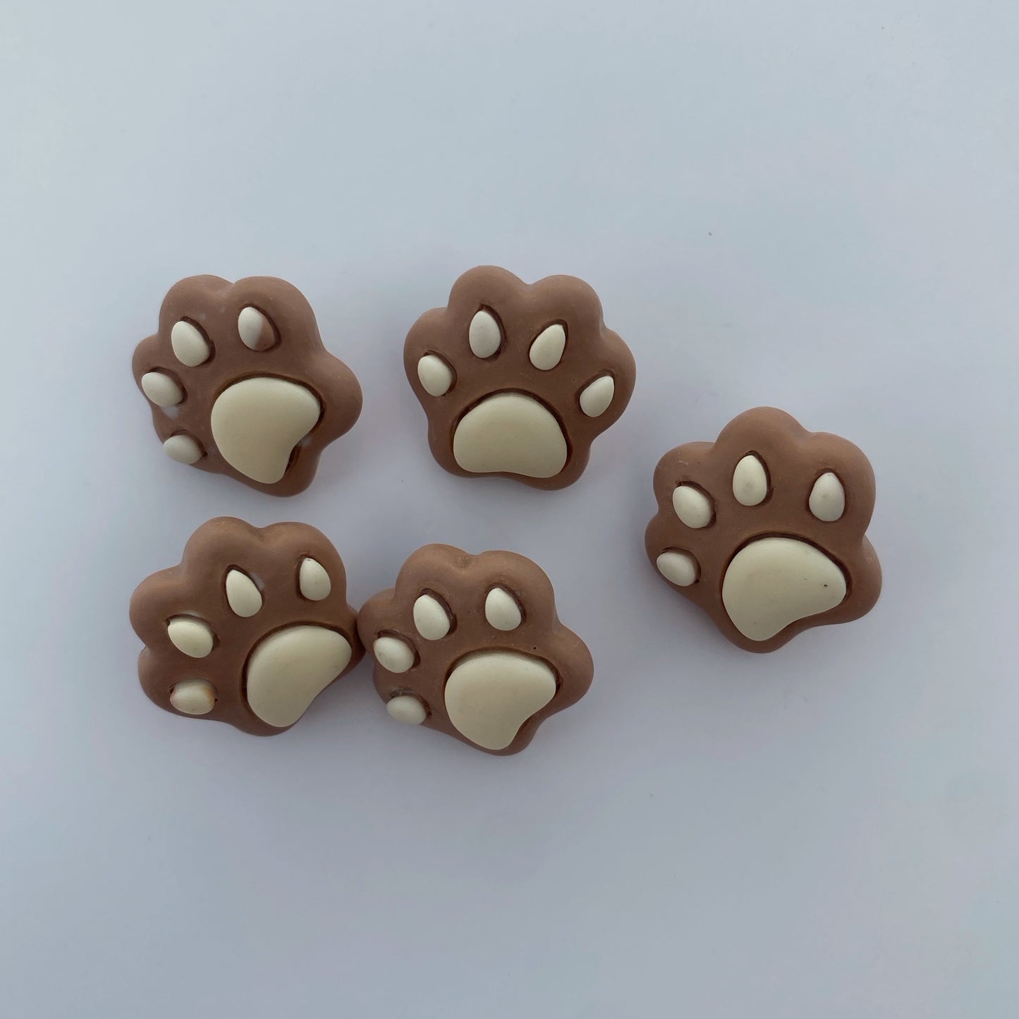 Pawprint buttons - pack of 5