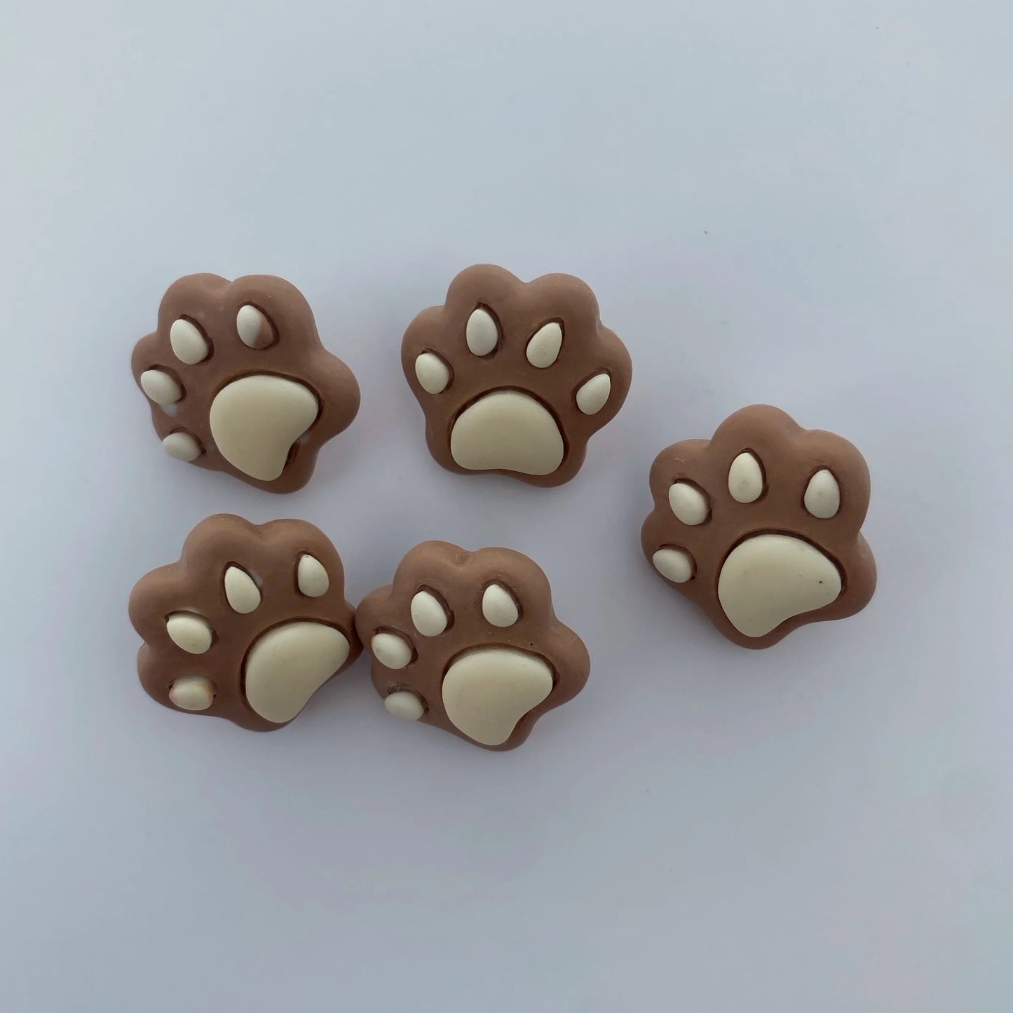 Pawprint buttons - pack of 5 - Nana Anna NZ