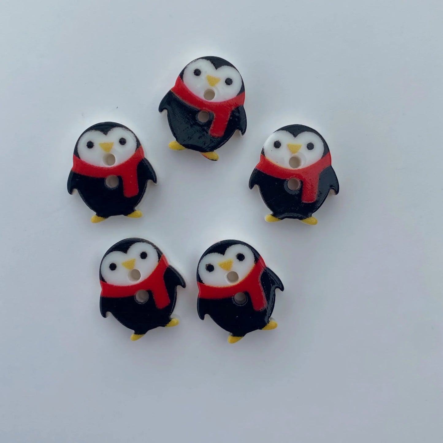Penguin buttons - pack of 5 - Nana Anna NZ