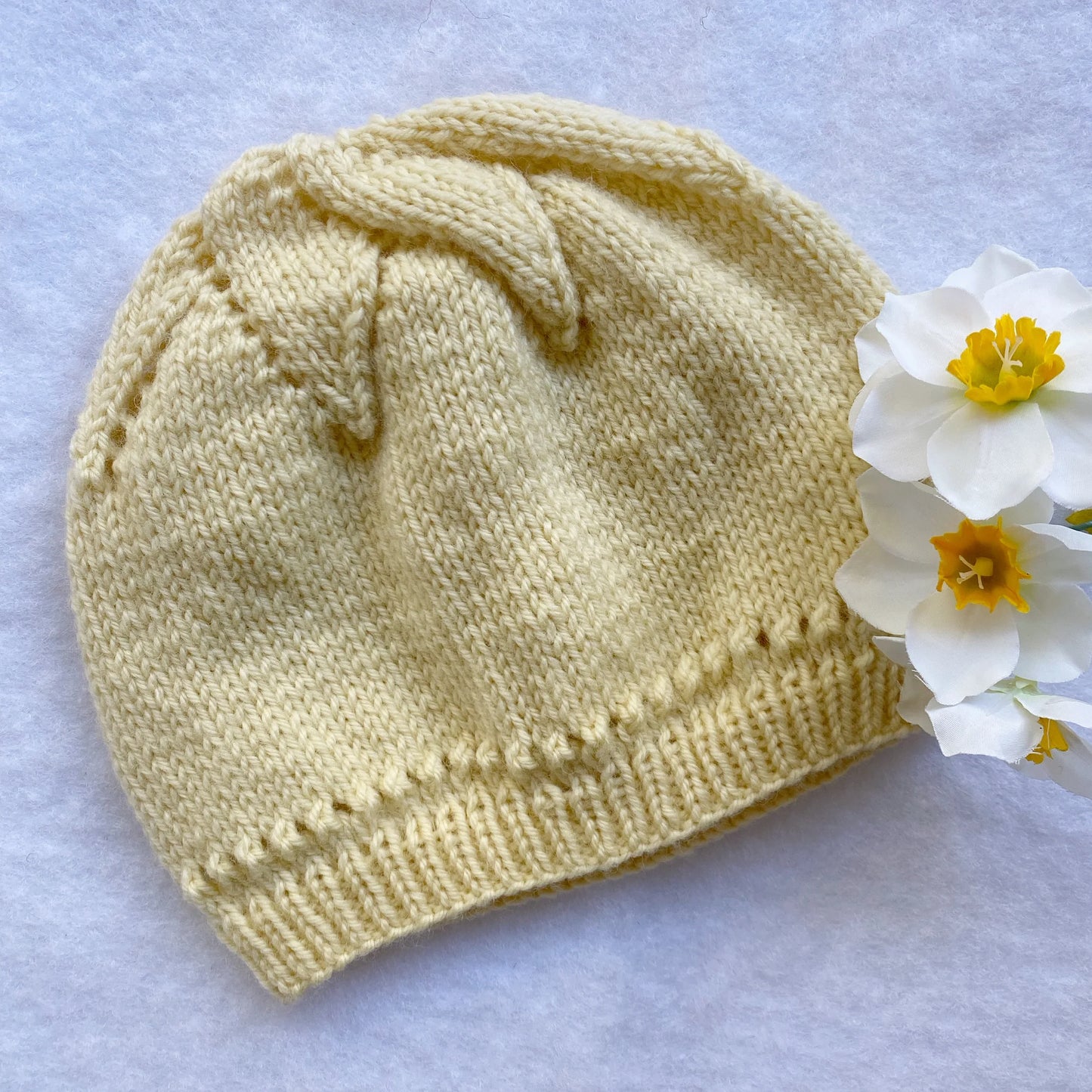 "Star" hand knitted merino hat (2-10 years) - Nana Anna NZ