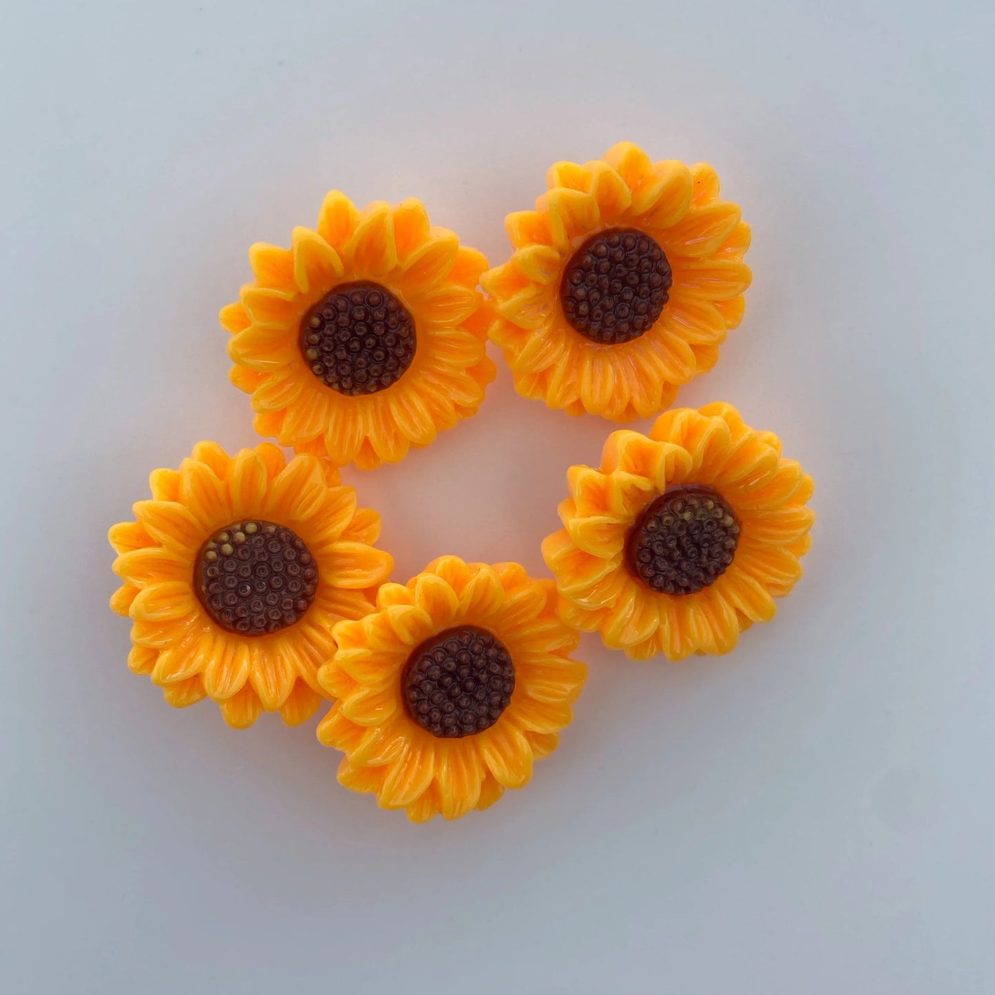 Sunflower buttons - pack of 5 - Nana Anna NZ
