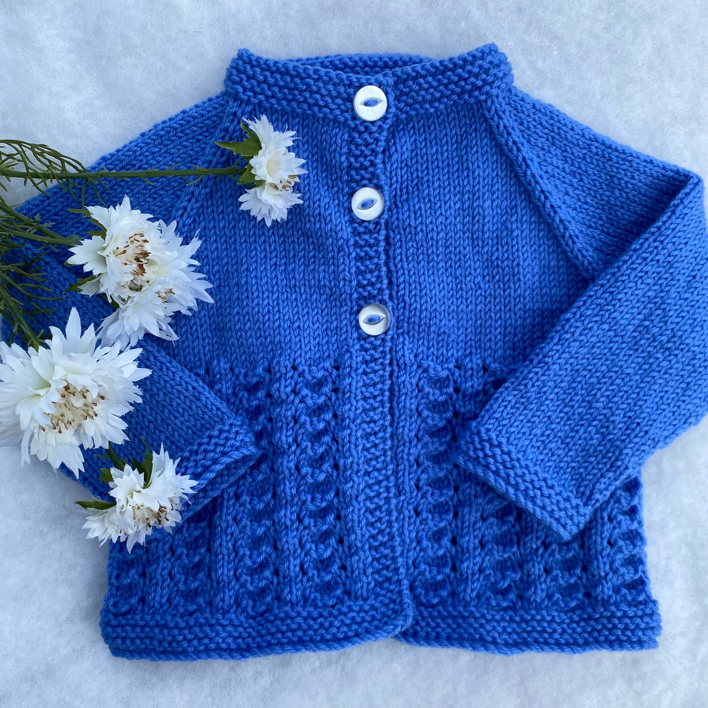 "Little Jo" merino baby cardigan