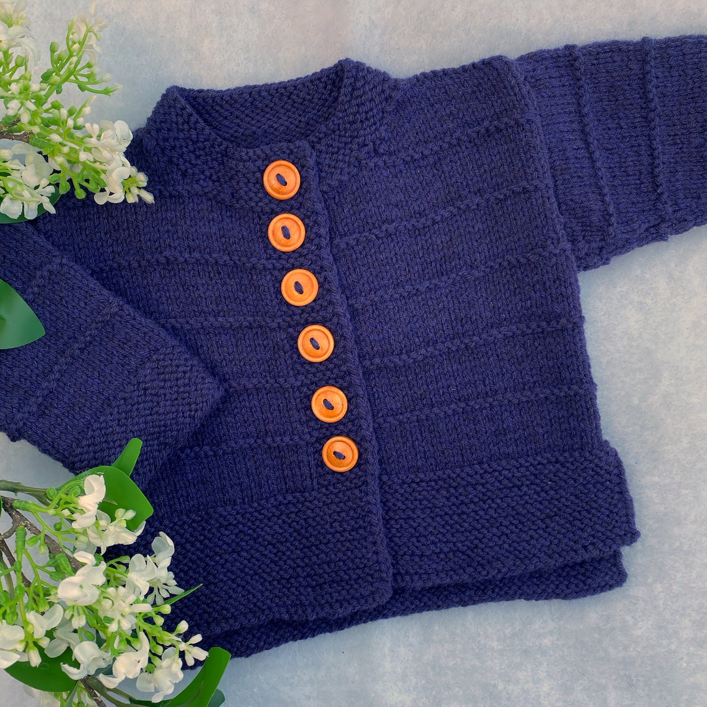 Ashley merino cardigan (6-12m)