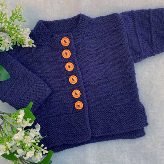 Ashley merino cardigan (6-12m)