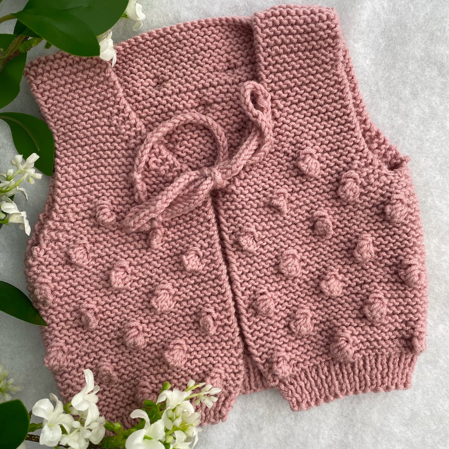 Blake hand knit merino baby vest