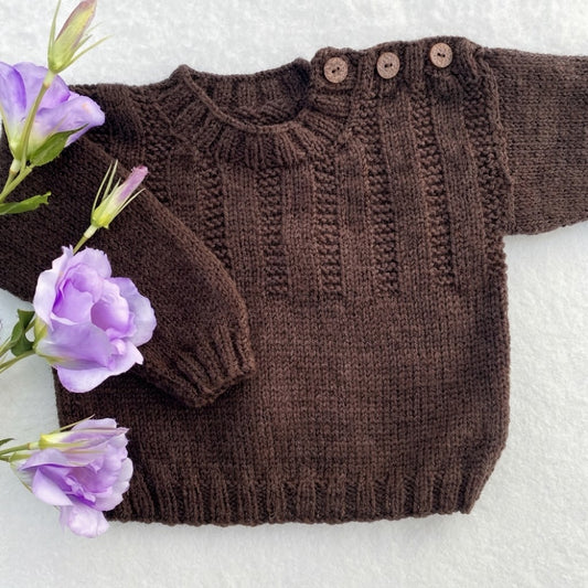 "Cleo" merino baby sweater