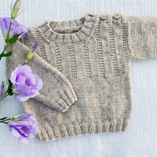 "Cleo" merino baby sweater
