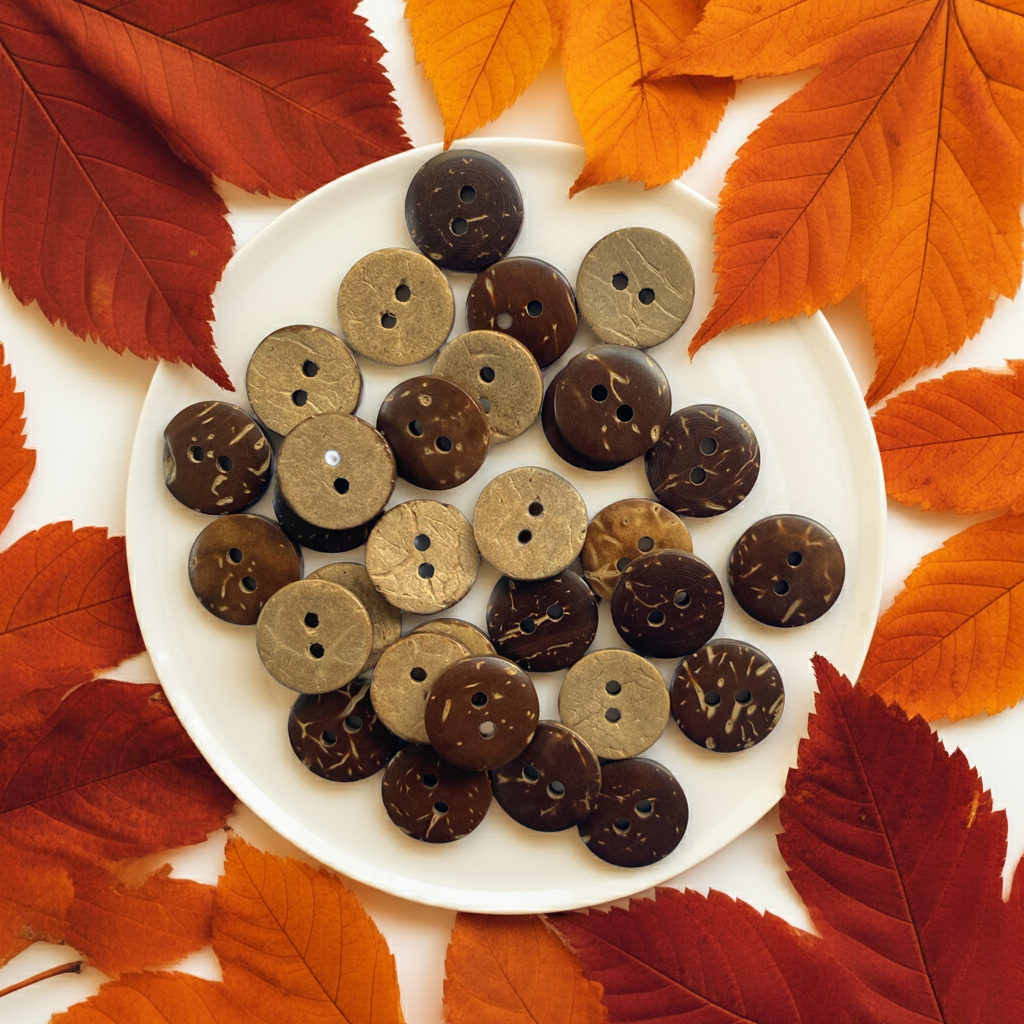 Coconut buttons - bag of 25 (15mm)