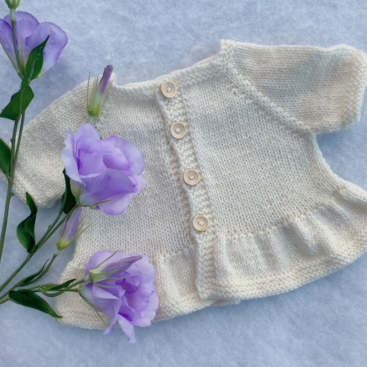 "Eliza" merino baby jacket - Nana Anna NZ