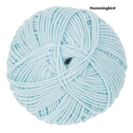 "Daisy" hand knit merino baby cot blanket