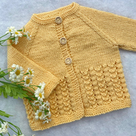 "Little Jo" merino baby cardigan