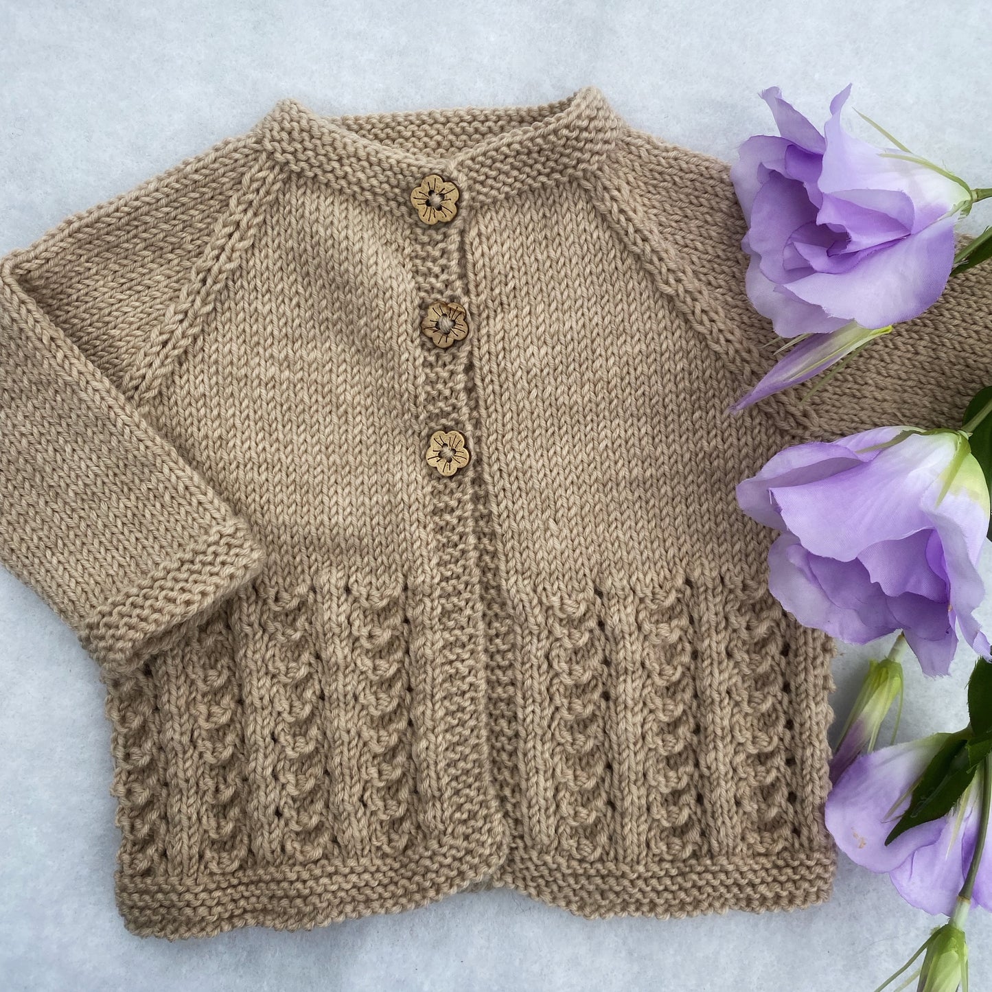 "Little Jo" merino baby cardigan
