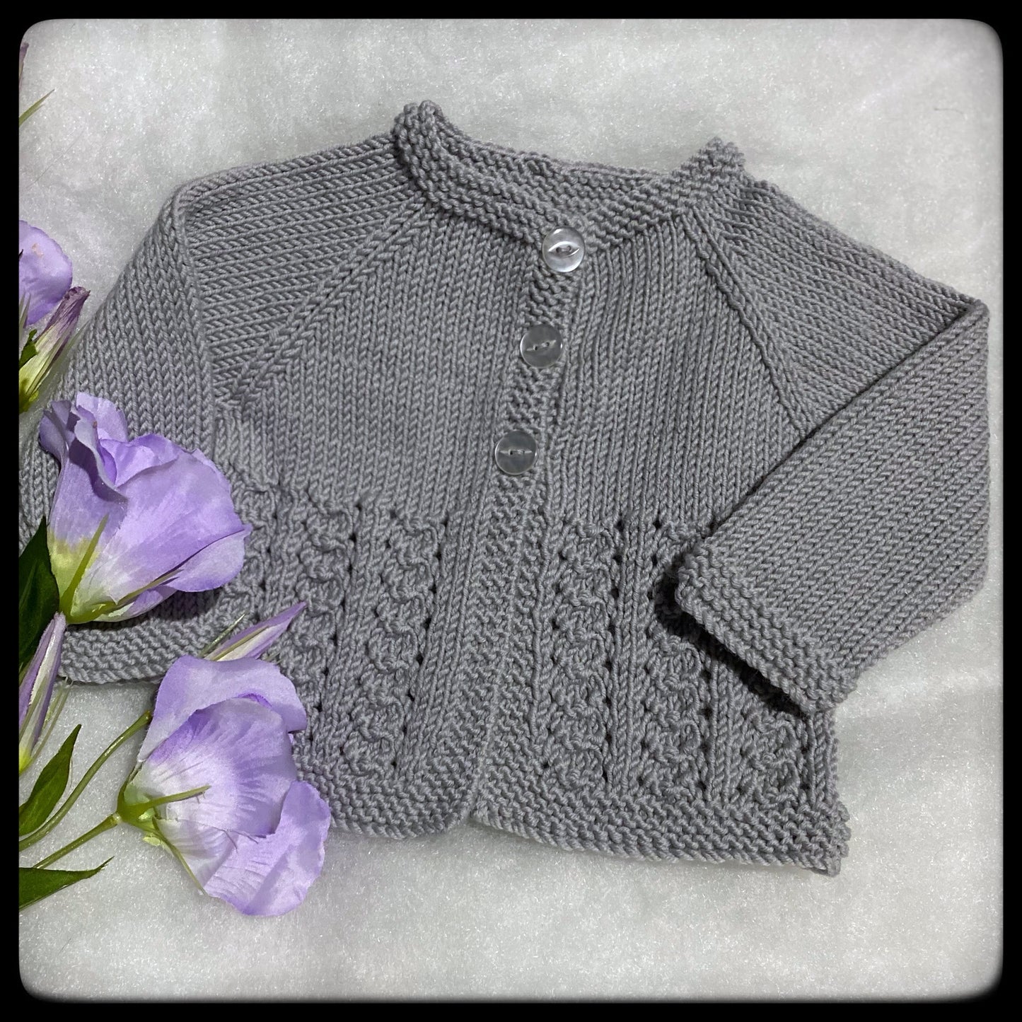 "Little Jo" merino baby cardigan