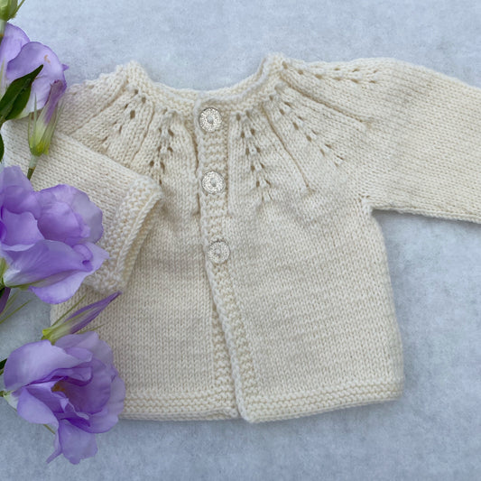 "Lynleigh" merino baby cardigan