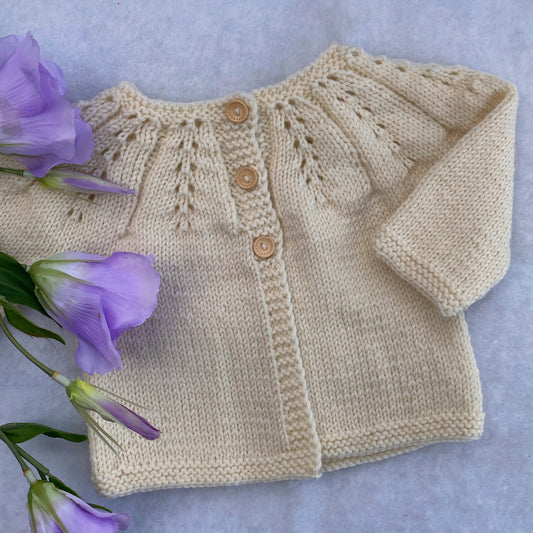 "Lynleigh" merino baby cardigan
