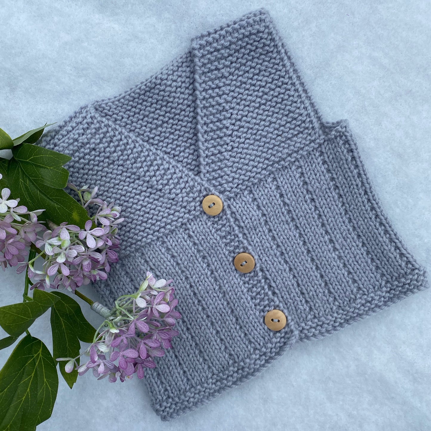 “Nate” hand knit merino baby vest