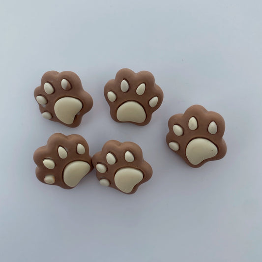 Pawprint buttons - pack of 5