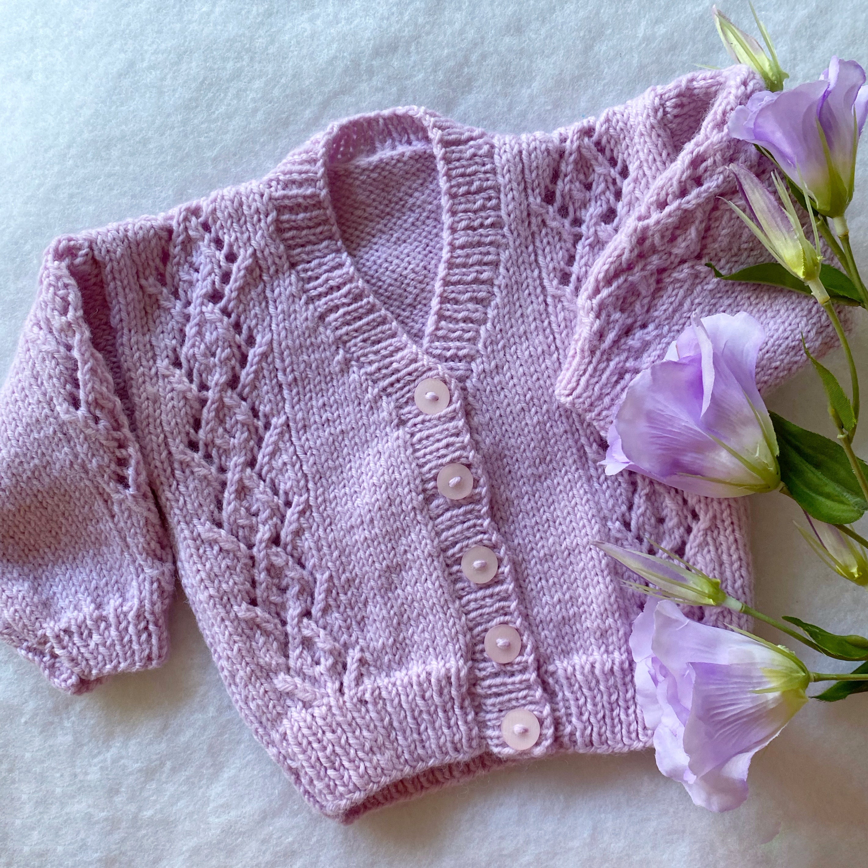 Baby girl hand knitted cardigans best sale