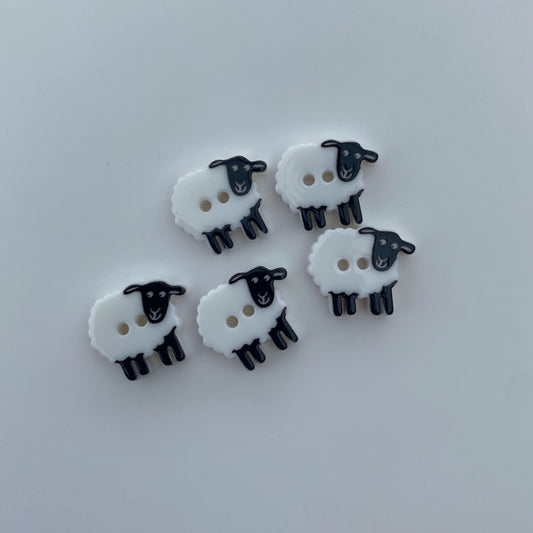 Sheep buttons - pack of 5