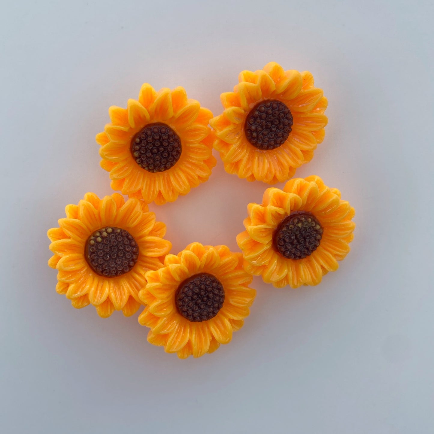 Sunflower buttons - pack of 5