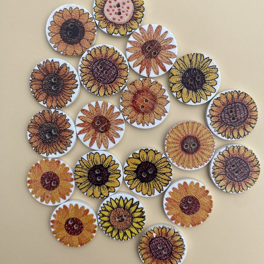 Sunflowers (20mm) - pack of 25