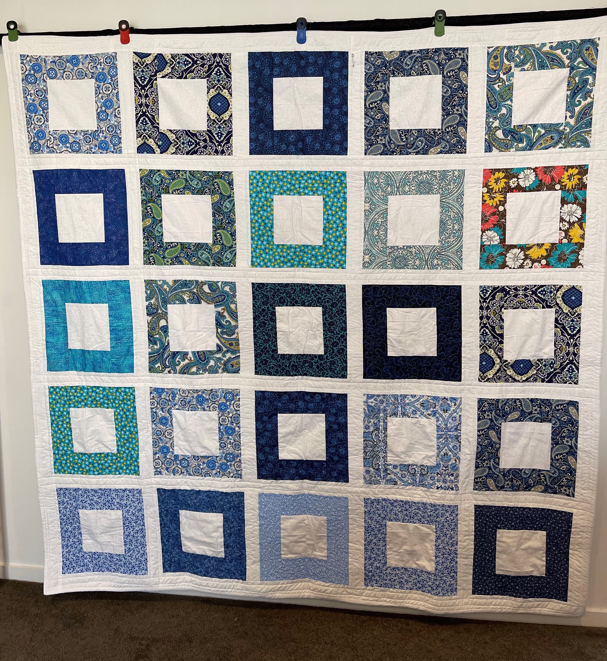 Lap Quilt "Deep Blue"