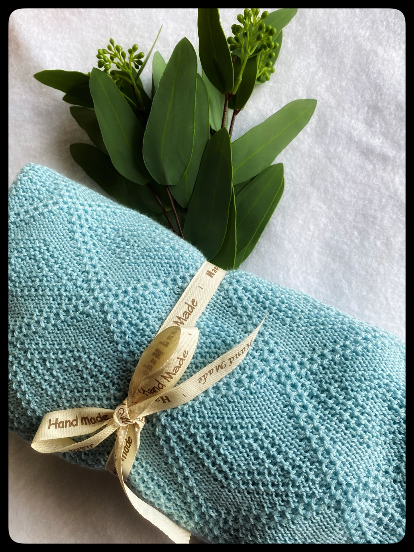 "diamonds are forever" reversible merino cot blanket mint