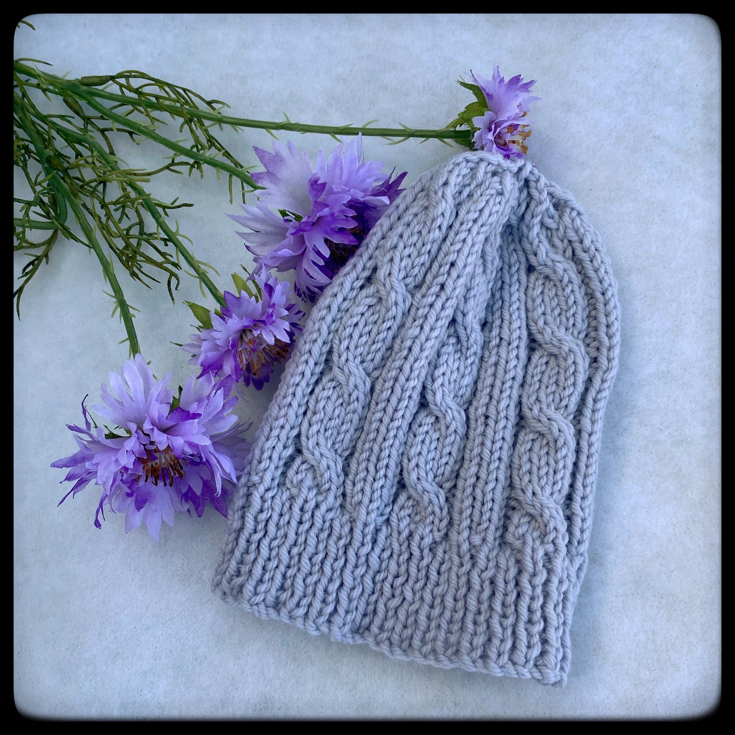 Cabled merino baby hat - Nana Anna NZ