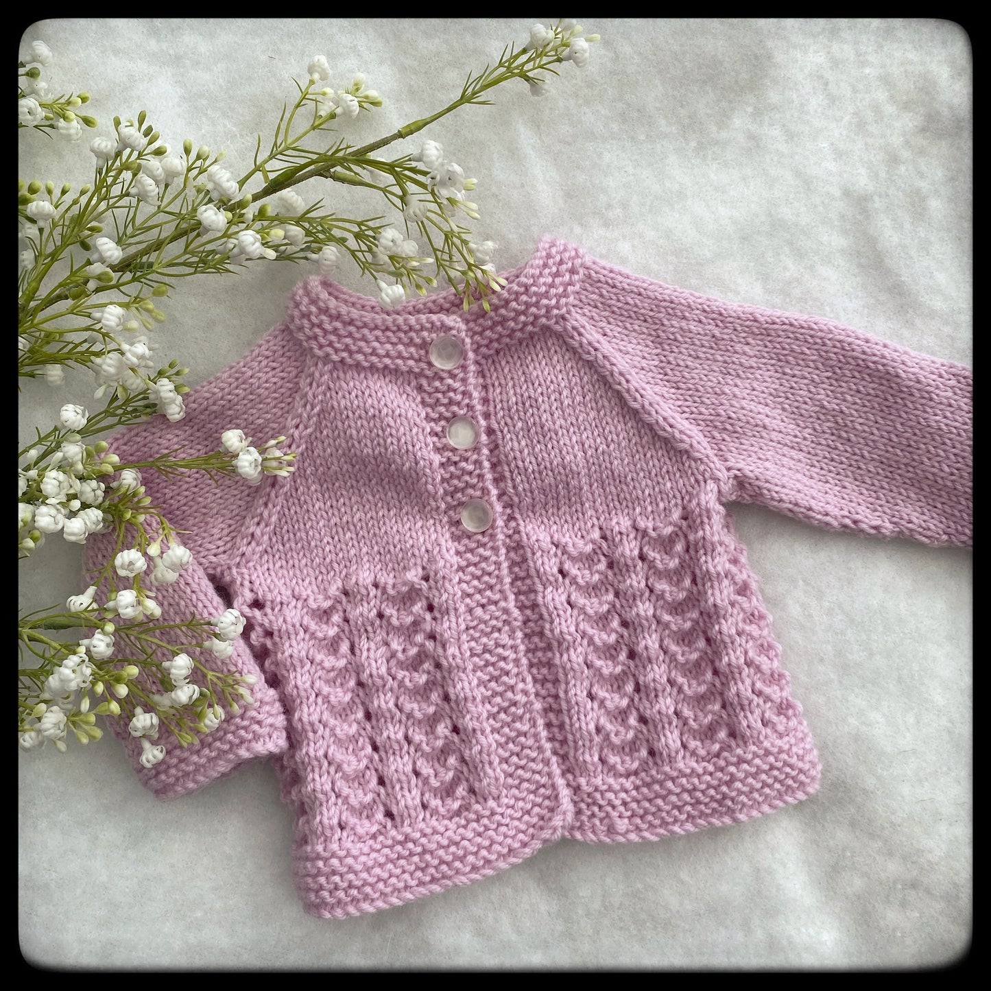 "Little Jo" merino baby cardigan